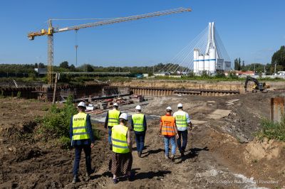 zdjęcie z rozbudowy oczyszczalni ściek&oacute;w w Miejskim Przedsiębiorstwie Wodociąg&oacute;w i Kanalizacji w Rzeszowie, fot. Grzegorz Bukała, Urząd Miasta Rzeszowa